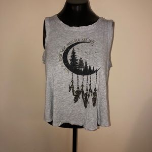 tank top with cross back detail
